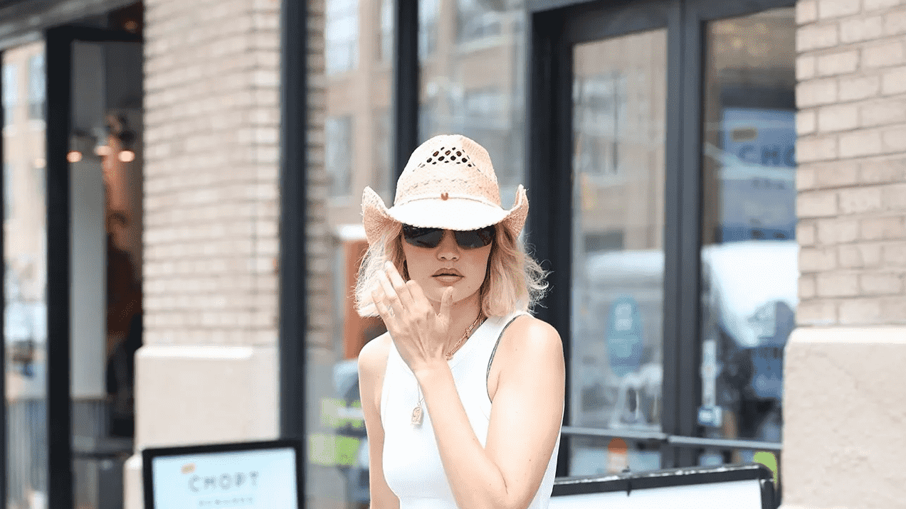 Gigi Hadid’s Bold Fusion: Polarizing Sandals & a Cowboy Hat